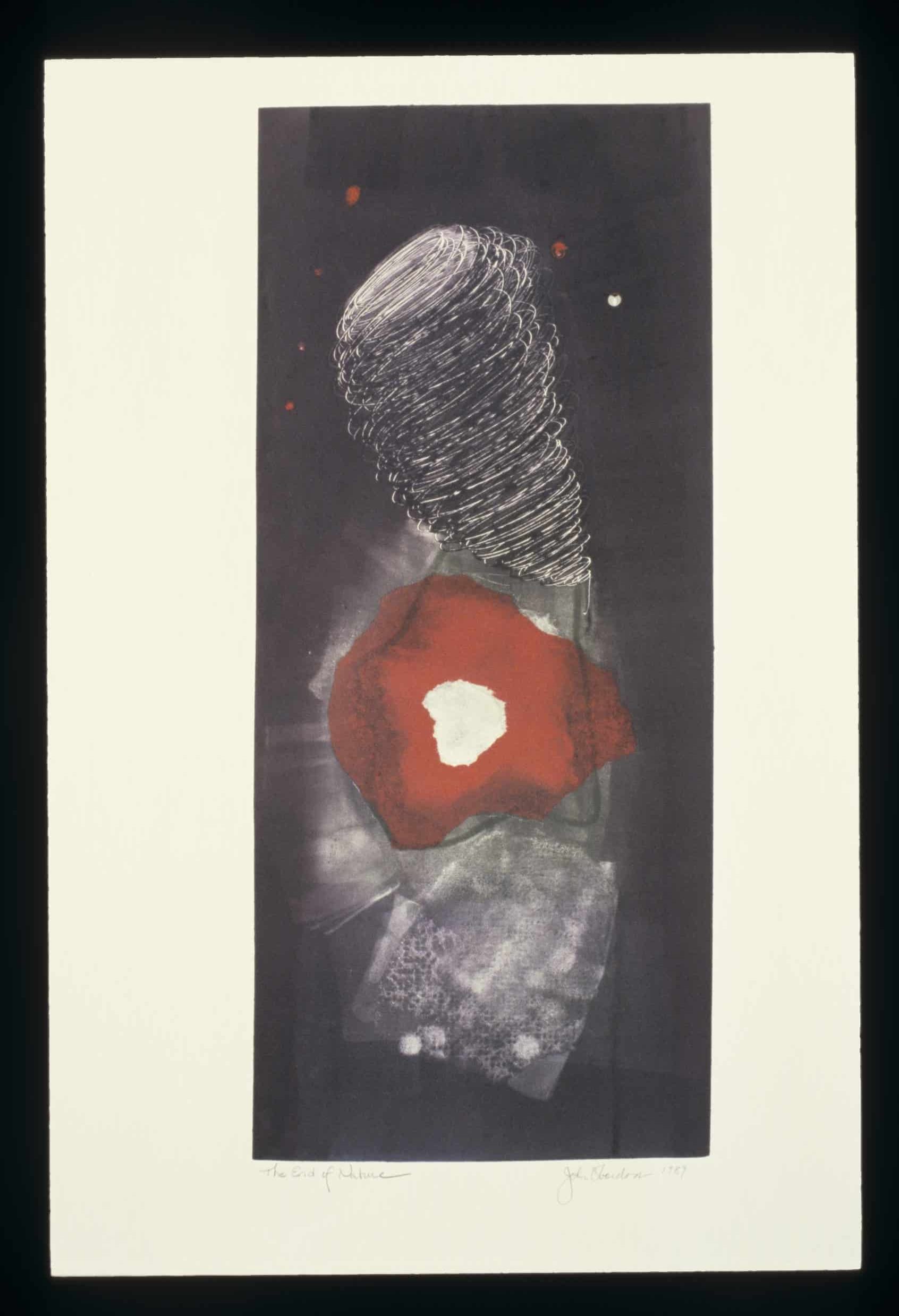 "The End of Nature," 1989, Monotype on Paper, 33"H x 25"W (scan 1) result